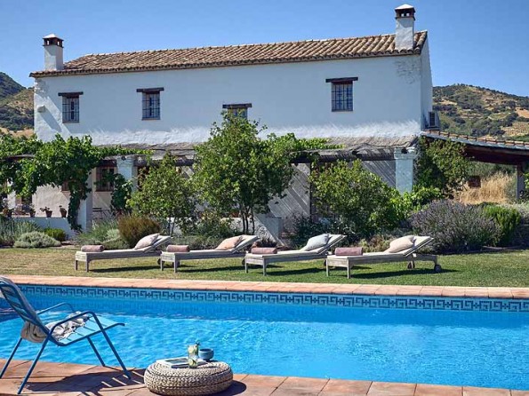El Olivar with pool and garden